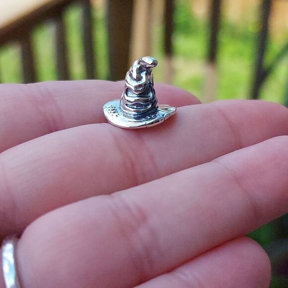 925 Silver Harry Potter Sorting Hat Charm - Picture 9 of 9